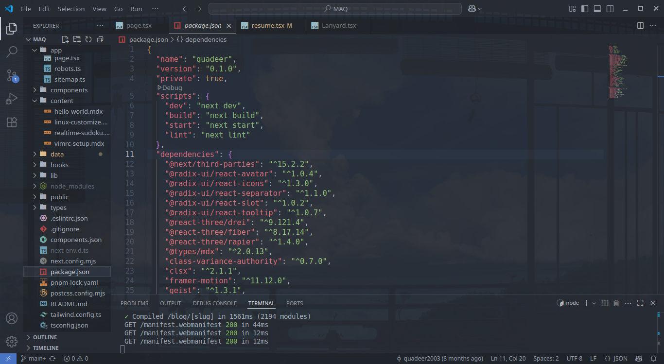 vs code Screenshot