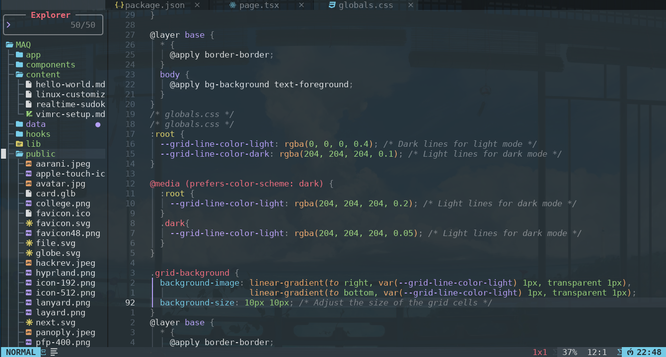 nvim Screenshot